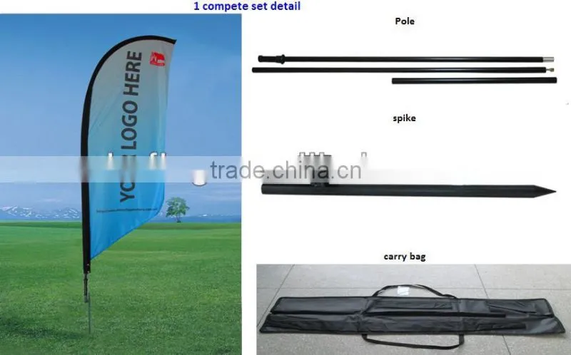 Outdoor the advertising cheapest beach flag feather flag hardware