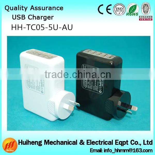 CE,FCC,RoHS 5 port usb wall charger,5 usb charger