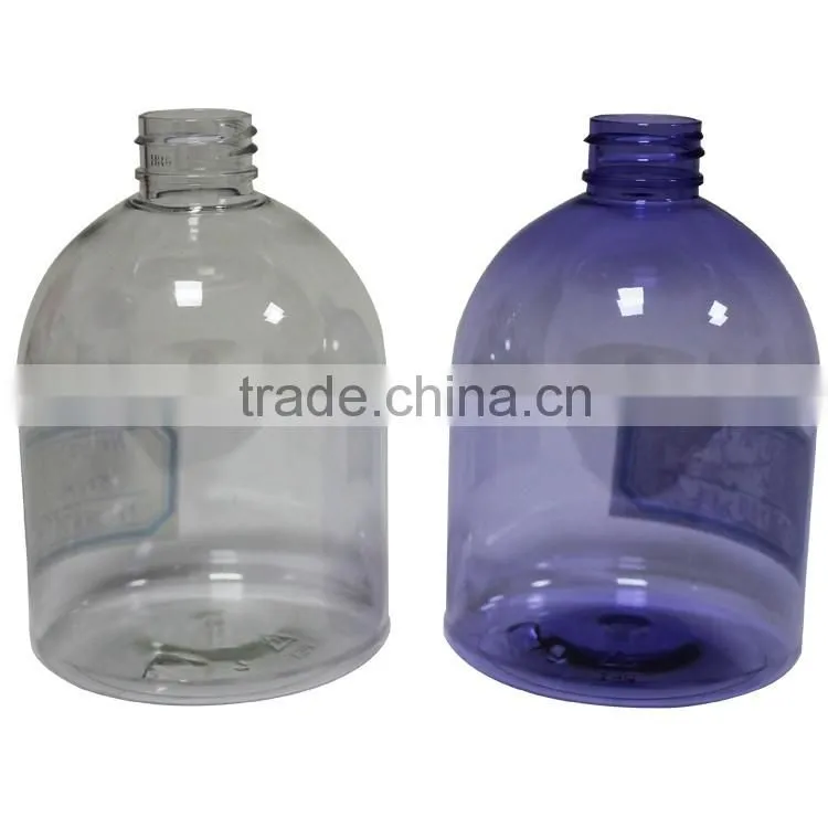 hot selling 500ml empty pet plastic luxury cosmetic bottle for shampoo