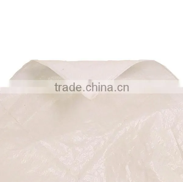 2015 hot sale white color PE tarpaulin with aluminum eyelets