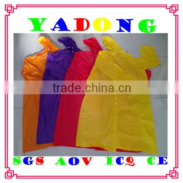 Plastic industrial rain suit/polyester rain suit