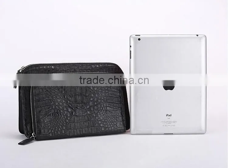 Zipper Clutch Wallet Custom Leather Bag Clutch Bag Genuine Crocodile Bag Men Luxury Wallet Clutch
