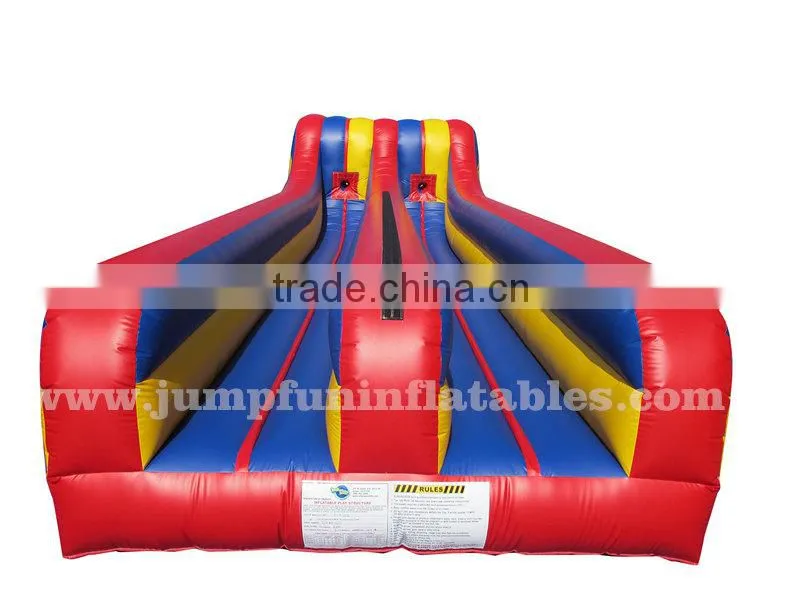 3 lane inflatable bungee run with rope and clothes for free