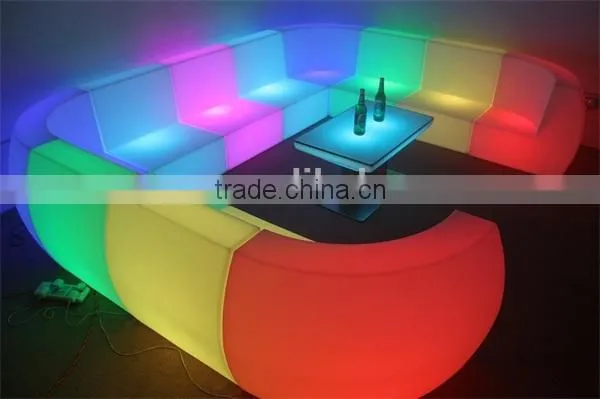 outdoor bar home garden color change Led Rechargeable Sofa