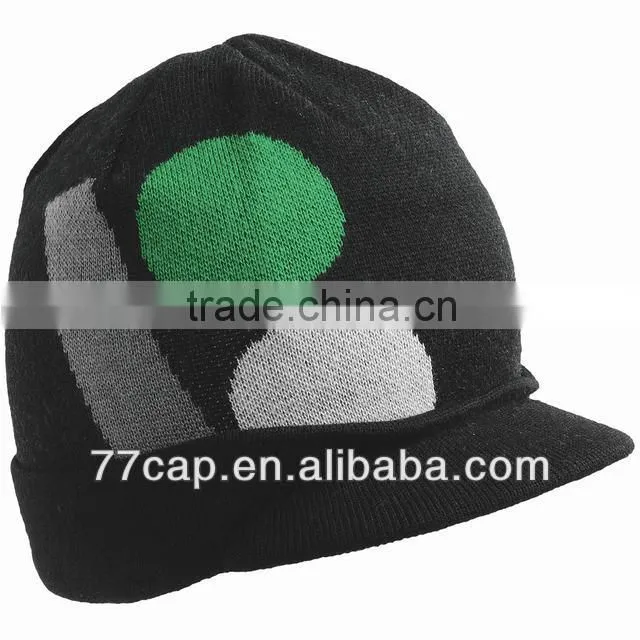 fashion style knitted multy color not brim beanie winter warm