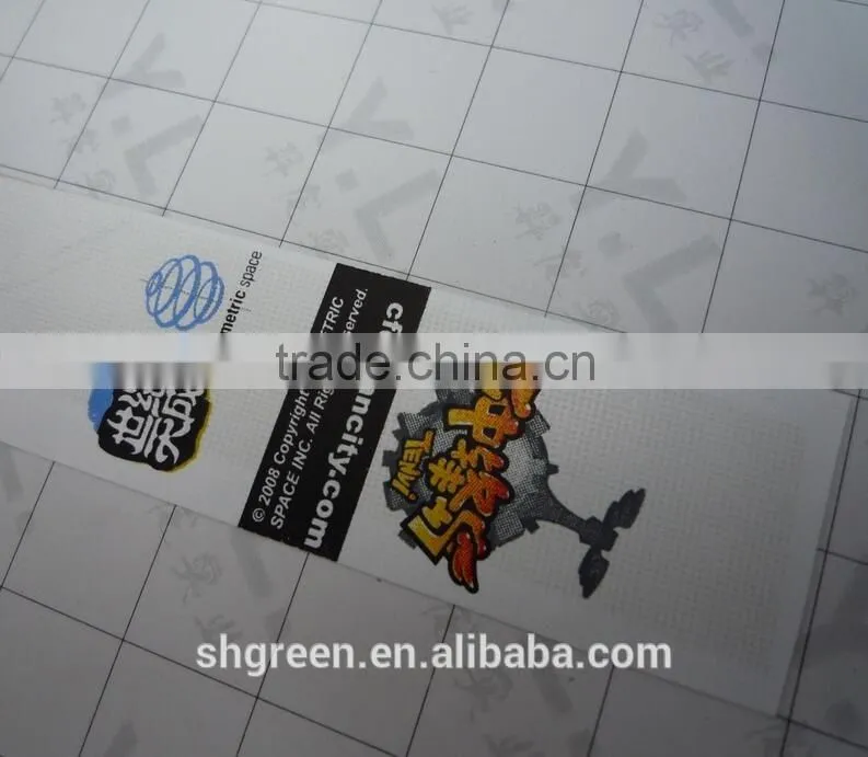 Fashion collection trousers taffeta printed labels