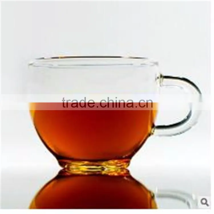 Heat resistant glass,Borosilicate Material and Cups & Saucers Drinkware Type glass Coffee cup set.