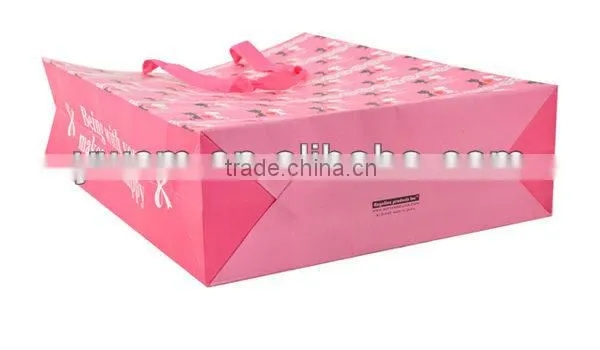 Yiwu wholesale printed handle pattern paper bag