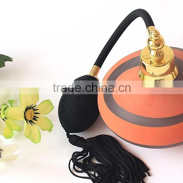 OUBOAO Wholesale High-end Fashion Orange Gasbag Spray Pump Glass Perfume Bottle