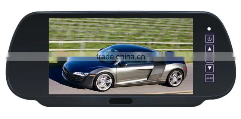 7 inch Car Rear View Mirror with USB/FM/MP5/Bluetooth,car mirror monitor