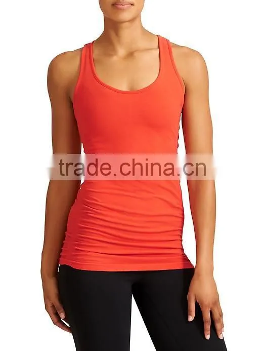 Custom seamleass comfortable pure fitnss tank tops women