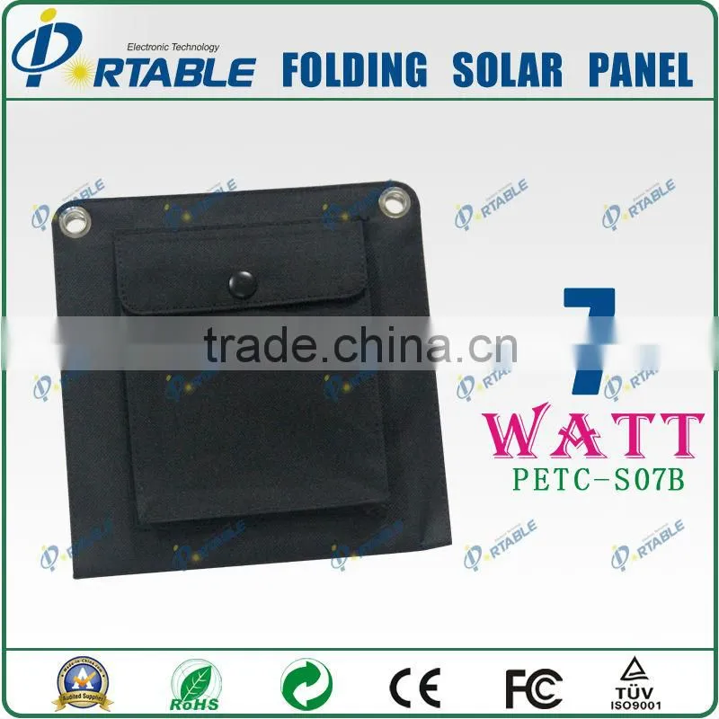7W Folding Solar Panel solar charger for GPS