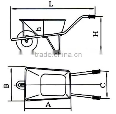 solid wheel wheelbarrow