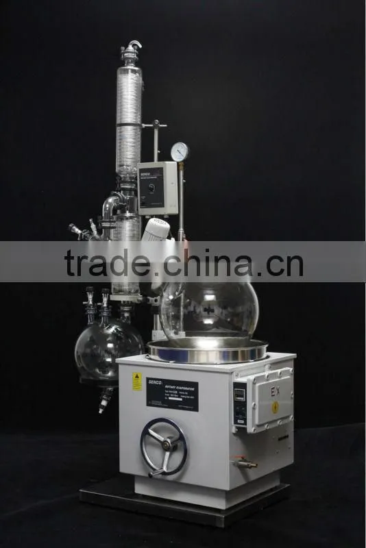 Ex-Proof R5005K2B(EX) 50L-Rotary Evaporator -Water Bath+ Bump Prevention+ Tandem Receiving System + Overall flange joints
