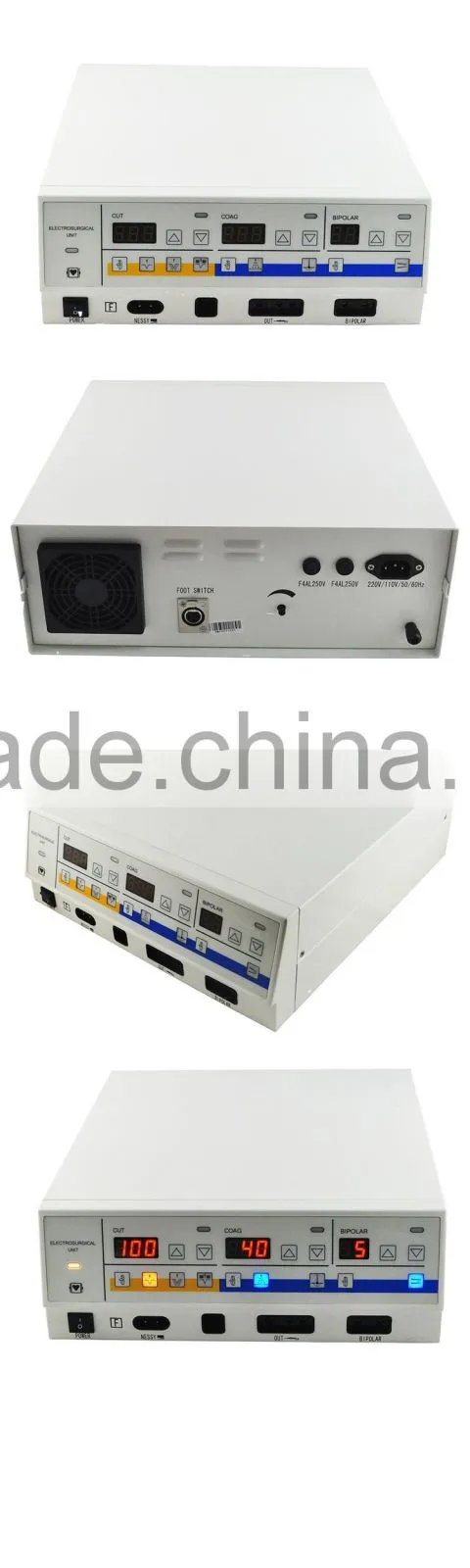 CE ISO approved Five working models High frequency Electrosurgical Unit portable electrosurgical generator