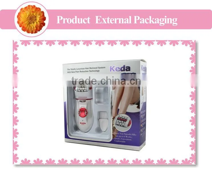 Red Hair Epilators Rechargeable! Remove Leg Hair Hand Hair Face Hair