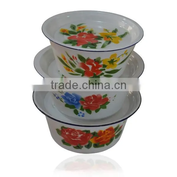 promotional custom logo enamel mug,high quality enamel cookware, wholesale enamel plate decorated