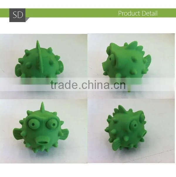 Fish Shape Rubber Dog Toys Ball