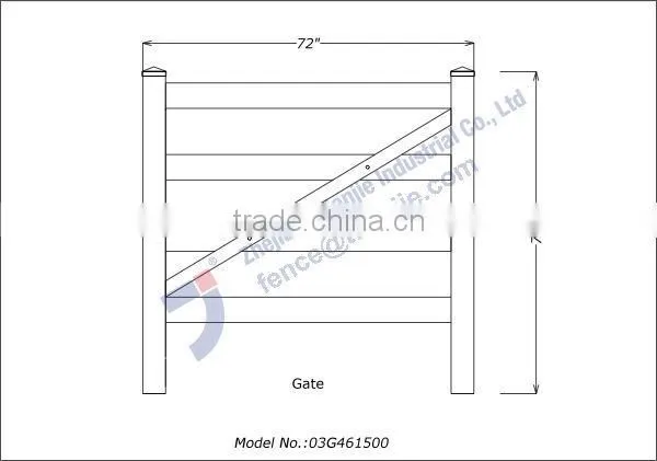 4 Rails PVC Post and Rail Fence