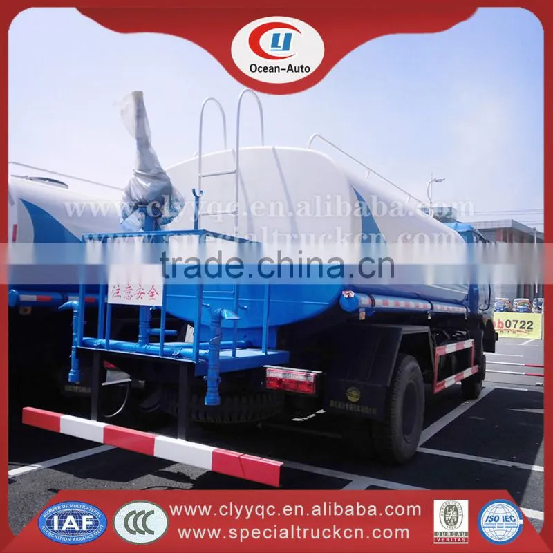 Dongfeng 4X2 water truck 10000 liter water tank truck