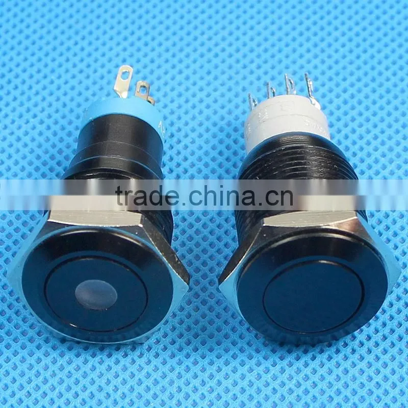 16mm illuminated metal pushbutton switch