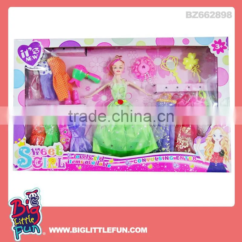 11 inch solid doll toy little girl love doll