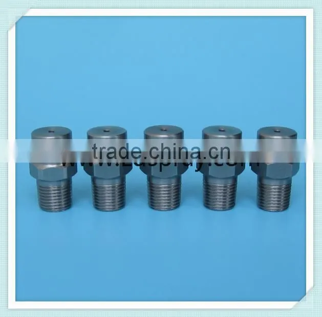 Stainless steel SS brass 0 degree flat fan liquid flow spray nozzles
