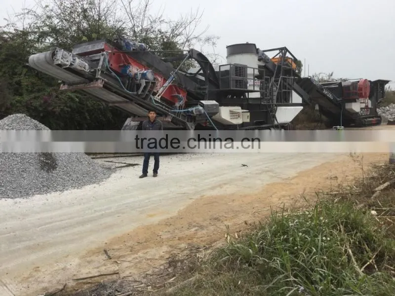 Full hydraulic rock drill mounted on excavator AH140