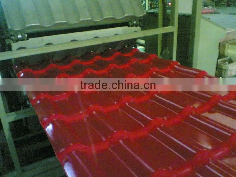 plastic glazed roof tile production line