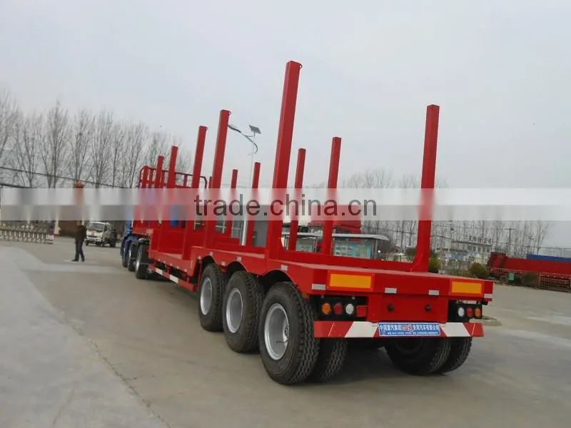 timber semi truck trailer / log loader trailer