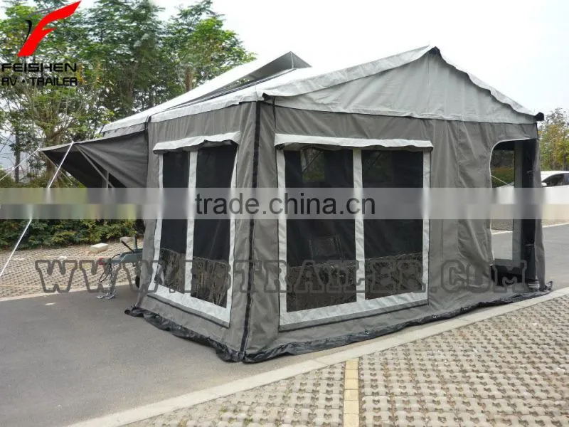 Off Road Front Forward Hard Floor Travel Trailer Caravan 4X4 4WD Camper Trailer C12S