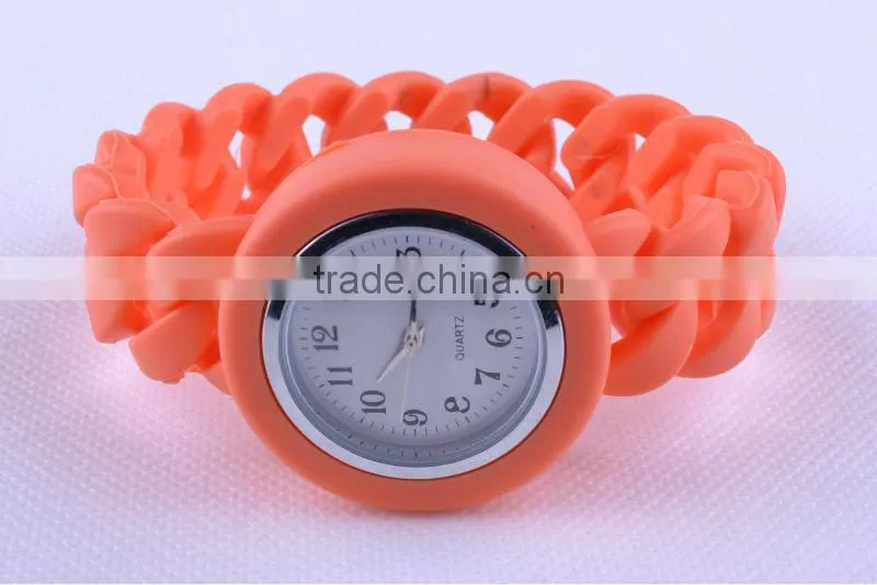 Twisted band silicone watch braided band silicone watch