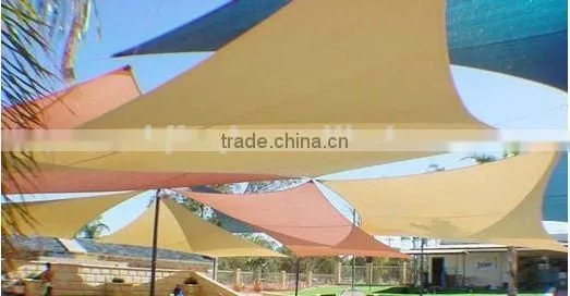 uv protection HDPE square garden shade sail, garden shade net, sun shade sail