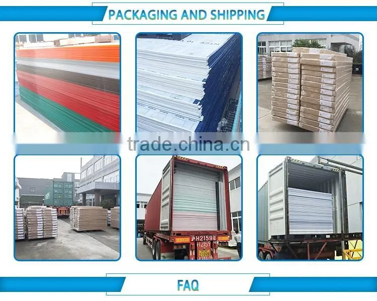 low weight u lock system pc panel flexible polycarbonate sheets