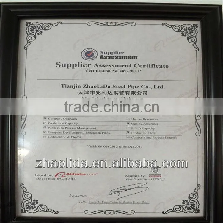 Hot Dip Galvanized Steel Pipe Zinc Coating 230g/m2