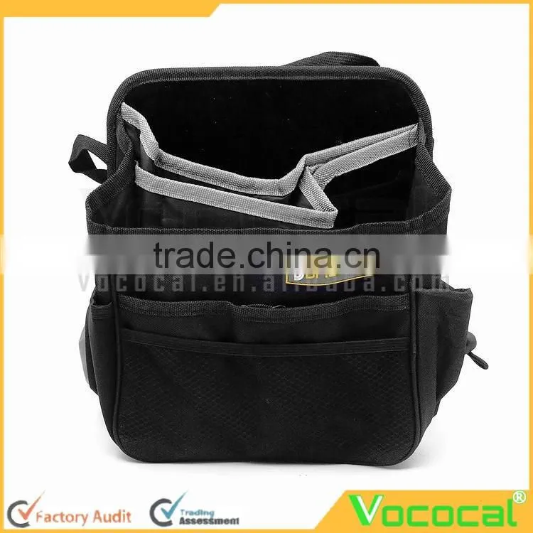 Car Trunk Organizer Auto Interior Removable Storage Mesh Debris Storage Pouch Head Seat Back Bag Hanging Zipper Bag