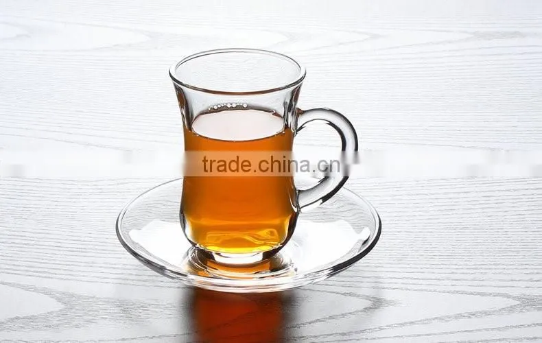 4.5oz insulated glass coffee mugs with handles