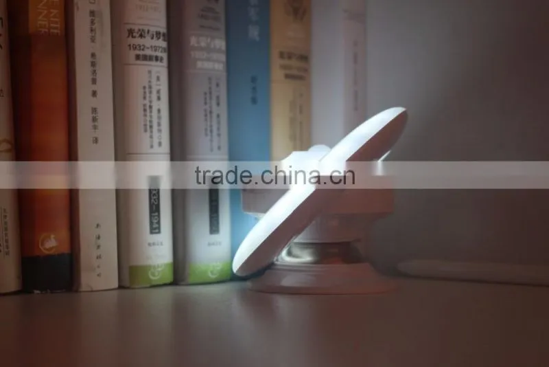 New Arrival Creative Cool UFO 360 Revolve Lighting Lamp, USB Charge LED Human Body Sensor Night Light