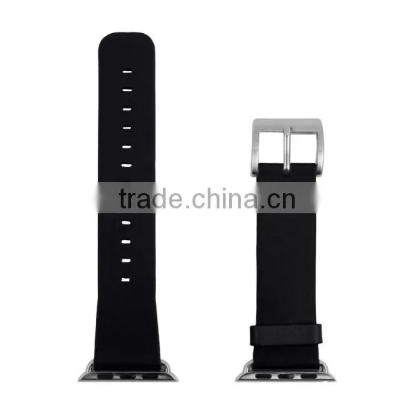 Quality Guaranteed Make To Order Imported Leather Fake Leather Watch Strap For Apple Watch Band