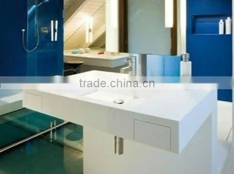 Corianfurniture newest design bathroom vanity/Bathroom Vanity Factory