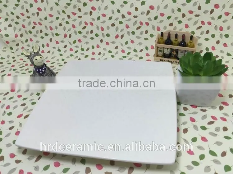 Stocked ceramic porcelain plate wholesale serving dishes for daily used