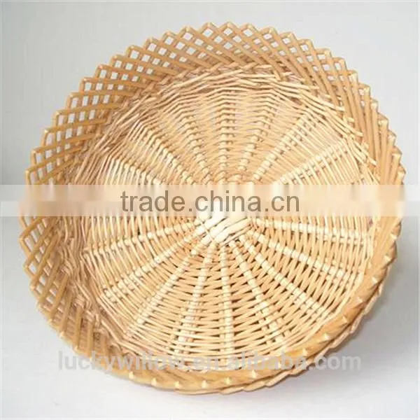 Harmless wicker food diaplay basket display tray