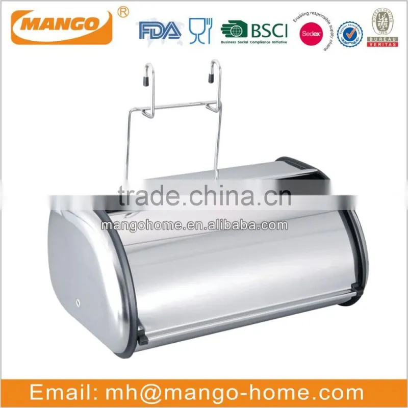 Stainless Steel Kitchen Bread Bin Food Storage Box
