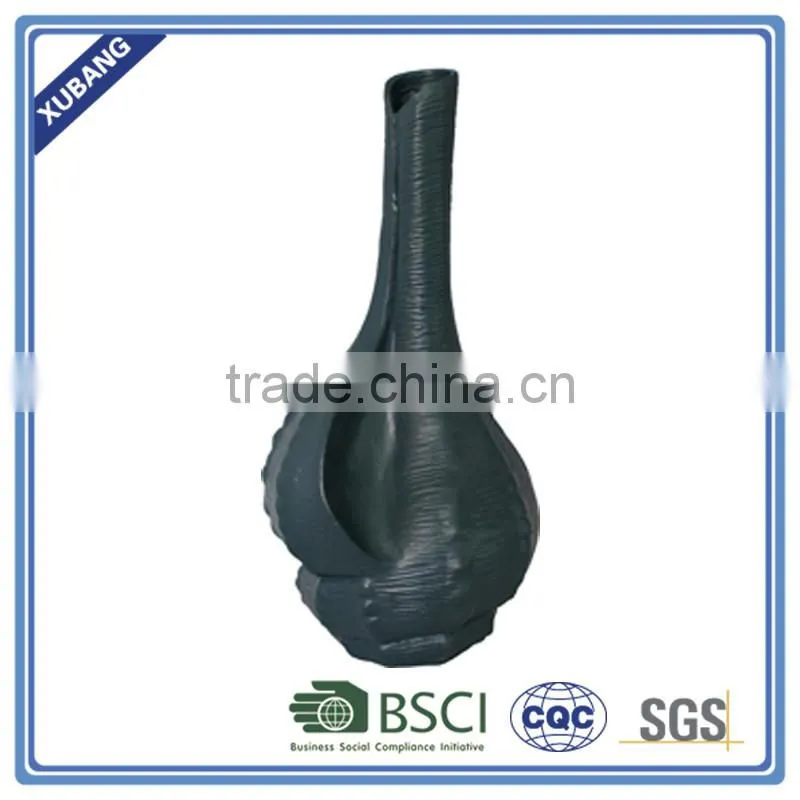 Best Seller Poly Resin Long Cone Shell Vase