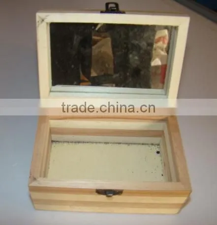 house decoration wooden box with lid