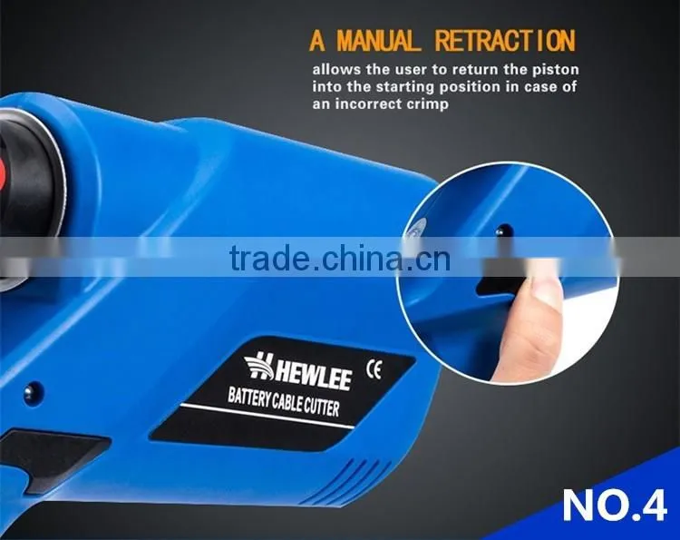 High-performance lithium battery, hydraulic crimping tools, one-handed operation 360 degree rotating head