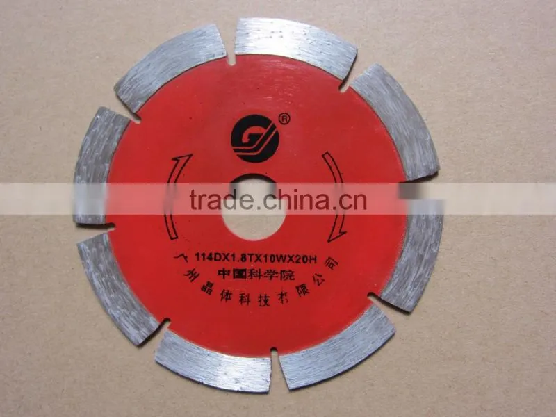 4.5" Segment Sintered Diamond Saw Blade Guangjing Saw Blade for Cutting Quartz