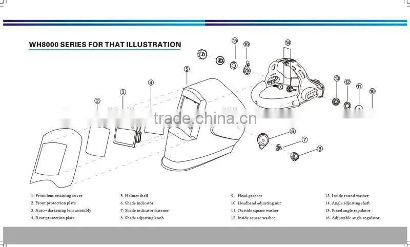 CE UTOT new color designed Solar Auto Darkening Welding Mask/Welding Helmet For TIG MIG Welding