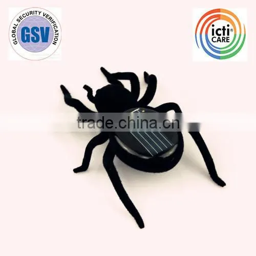 2015 solar spider toy for kids Fashion Educational Solar Powered Spider Robot Toy wholesale from china ICTI mabufacture