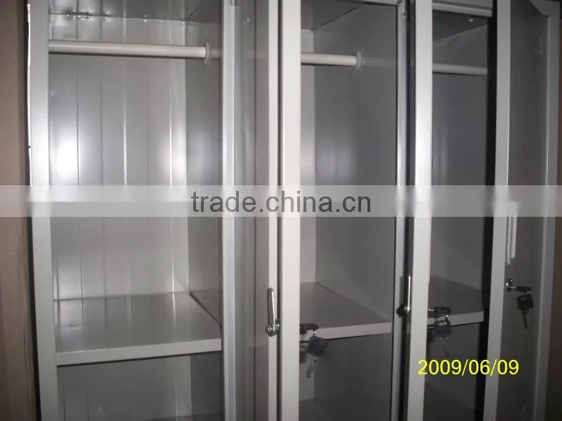 Metal Six-door Locker with One Shelf for Storage